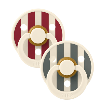 BIBS Studio Colour 2 Pack Block - Ruby Pine - Str. 1/+0 mdr.